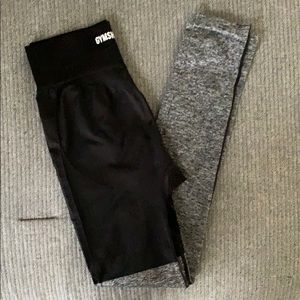 Gymshark Small Two-toned leggings like new!